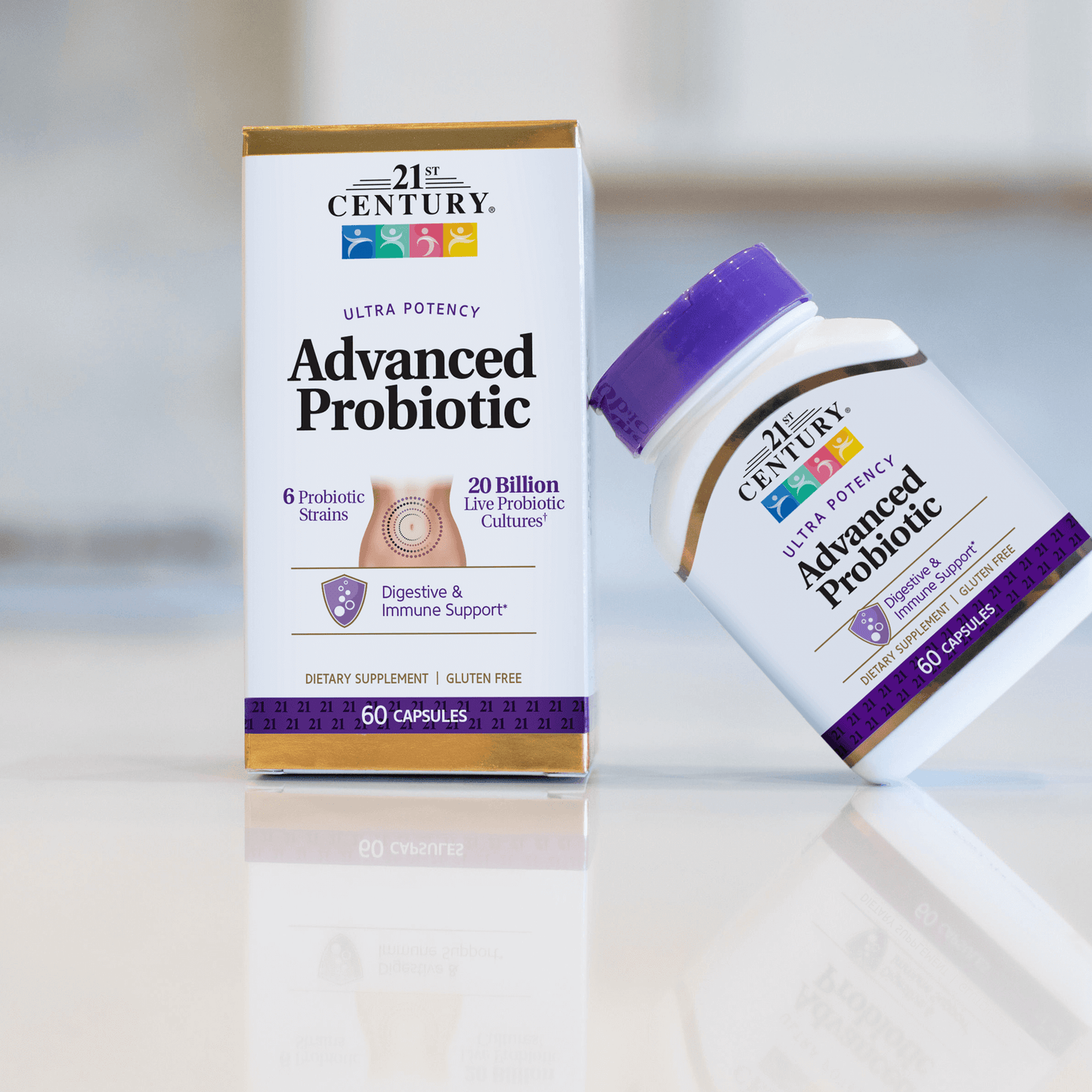 21st Century Ultra Potency Advanced Probiotic – 60 Capsules