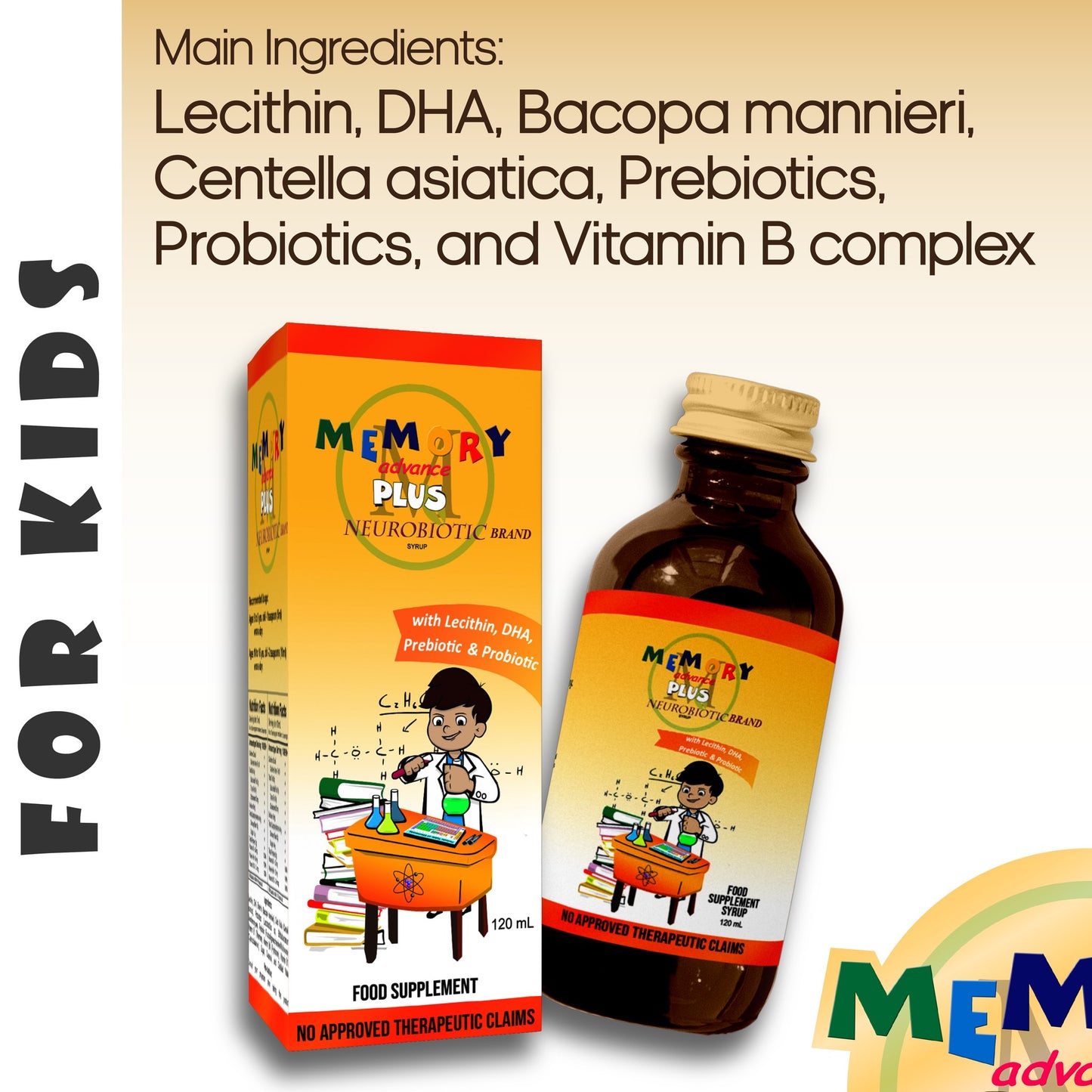 Memory Advance Plus Neurobiotic Brand Syrup 120mL