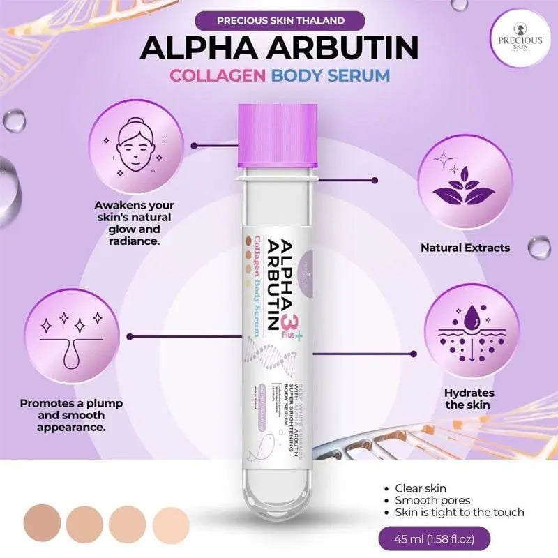 Precious Skin Alpha 3+ Arbutin Collagen Body Serum – 50ml