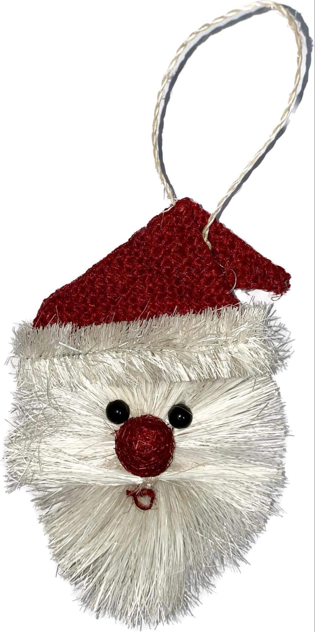 Abaca fiber Santa Claus - 5 Inches