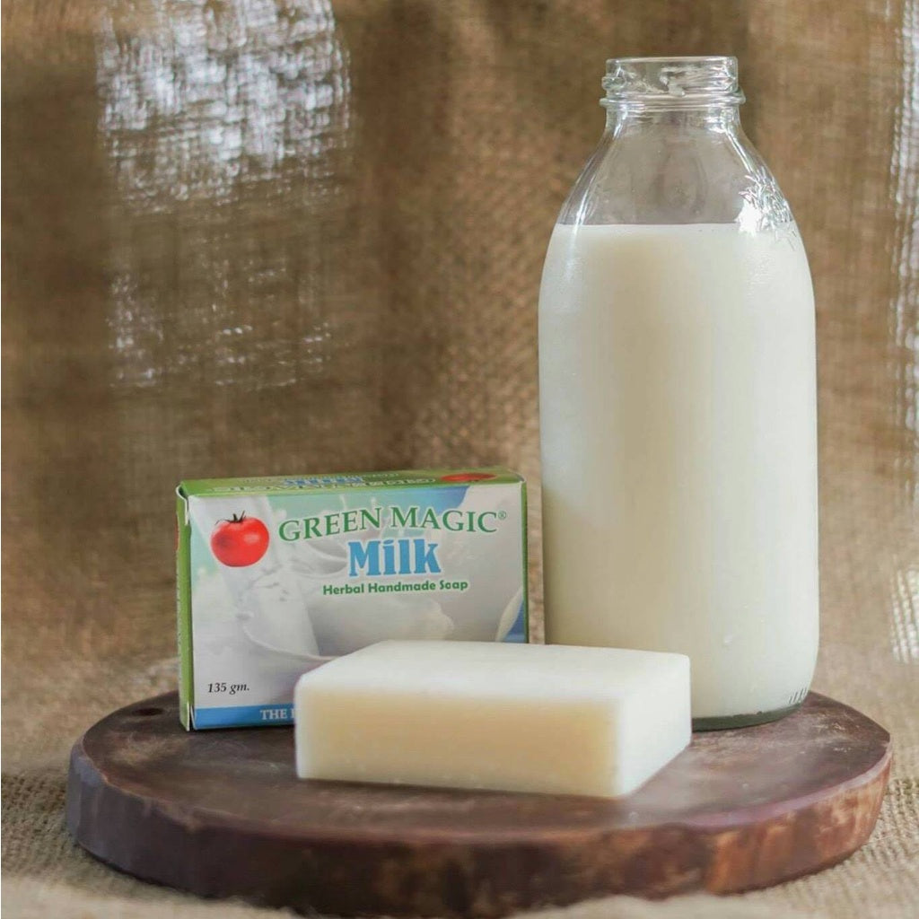 Green Magic Organic Herbal Handmade Soap - Milk