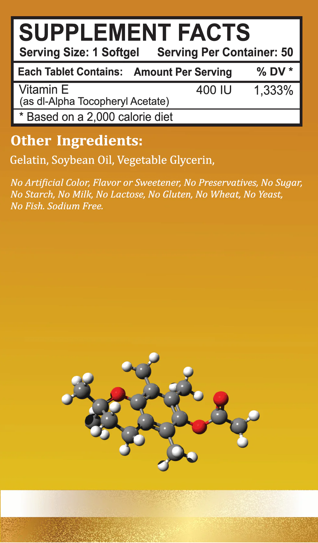 Biobolics Vitamin E 400 IU - 50 Softgels
