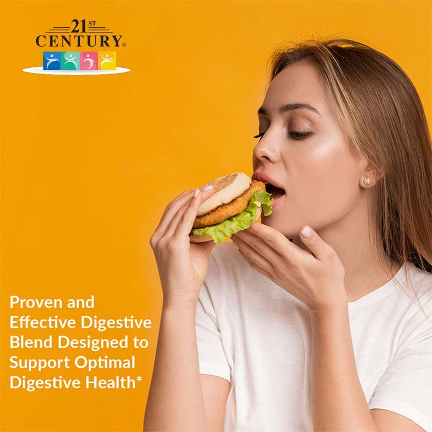 21st Century Digestive Enzymes Capsules, 30 Count