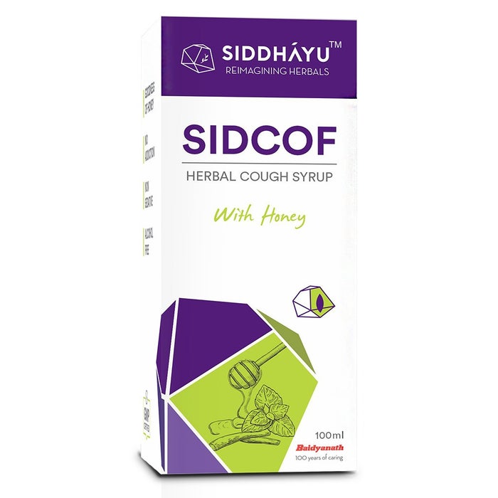 Siddhayu Sidcof Herbal Alcohol-Free Cough Syrup With Honey 100ml