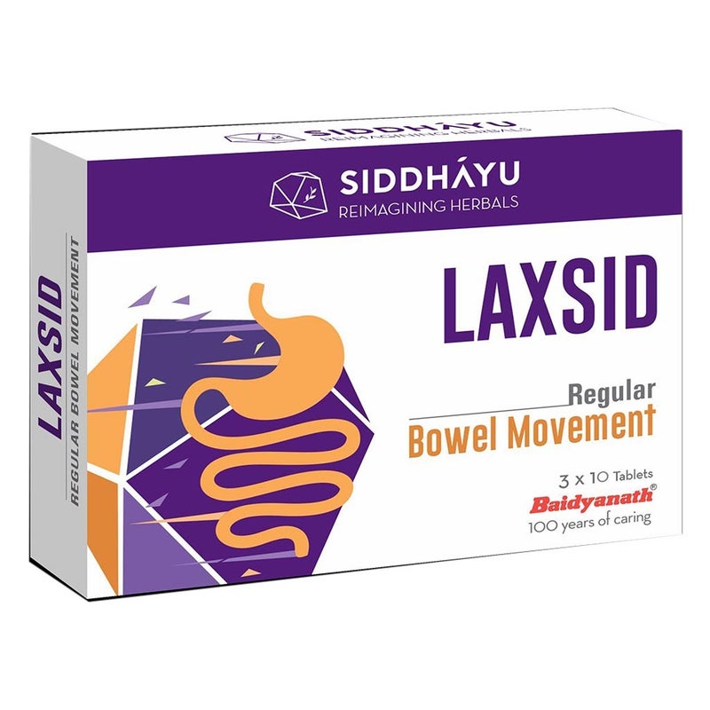 Siddhayu Laxsid Tablets For Constipation Relief, Pack of 30’s