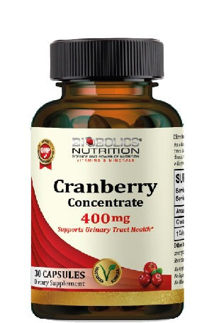 Biobolics Nutrition Cranberry Concentrate 400mg | Supports Urinary Tract Health | 30 Capsules