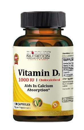 Biobolics Vitamin D3 1000 IU - 100 Capsules