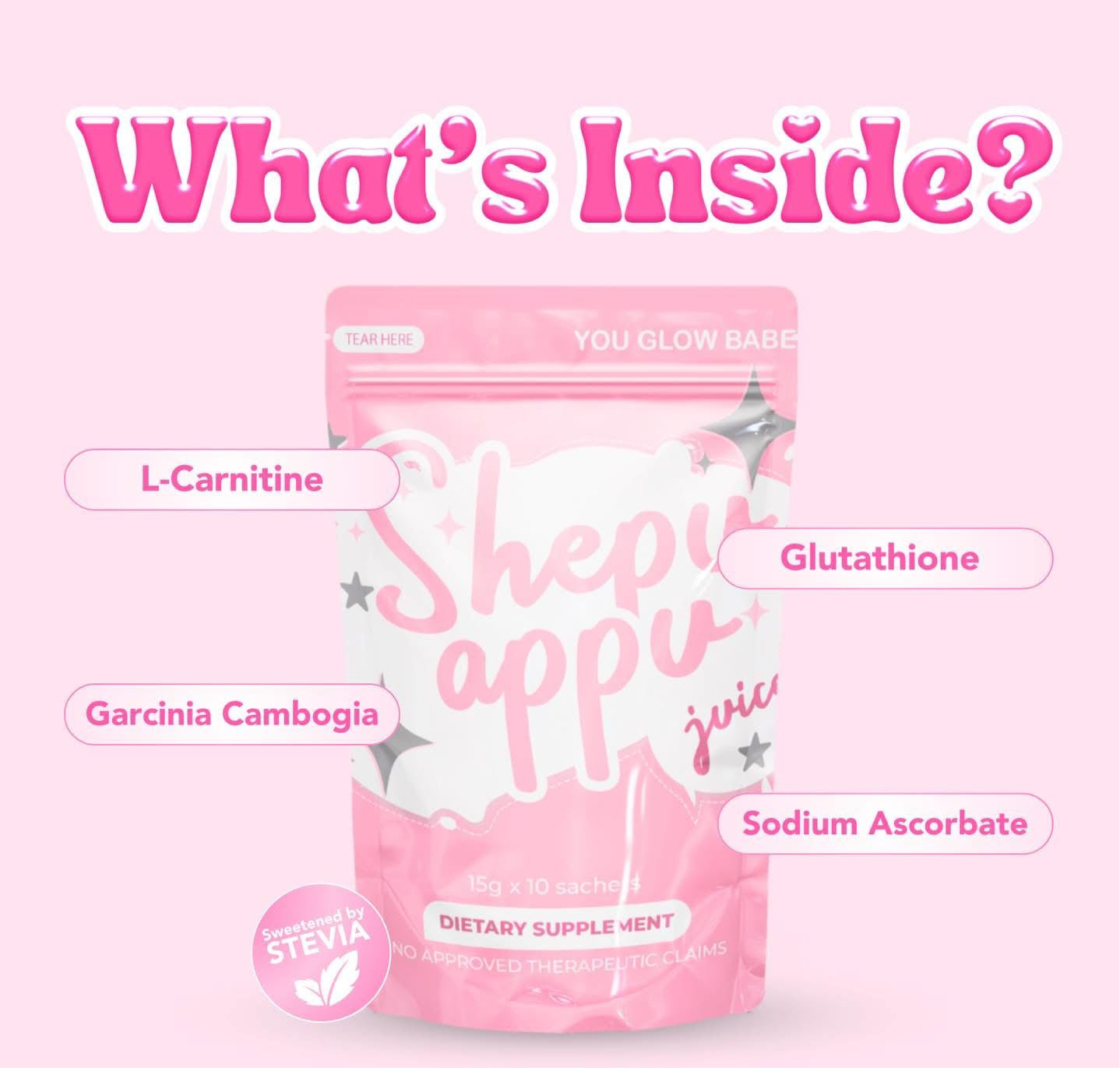 Shepu Appu Juice - 10 Sachets x 15g each