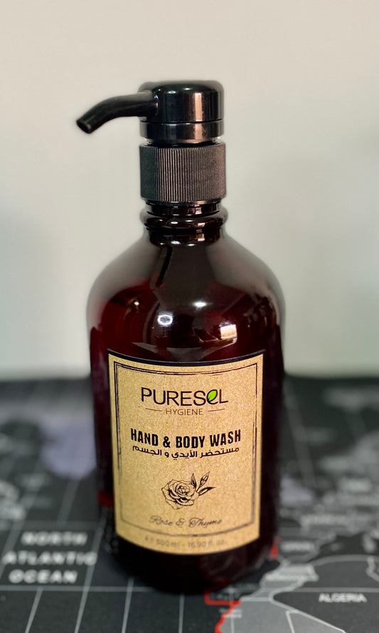 Puresel Hand and Body Wash Rose and Thyme 500ML