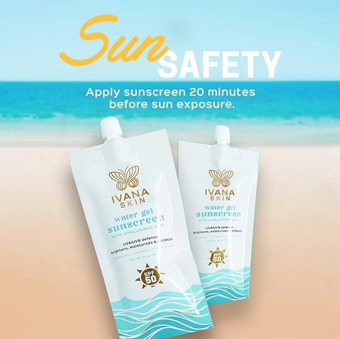 Ivana Skin Water Gel Sunscreen with SPF50 - 50G