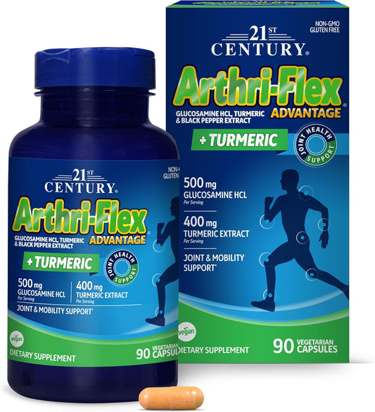 21st Century Arthri-Flex Advantage Plus Turmeric 90 Vegetarian Capsules | Joint Support UAE