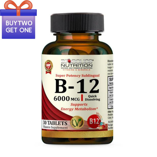 Biobolics Nutrition Vitamin B-12 1000MCG | Super Potency Sublingual | Quick Dissolving | Supports Energy Metabolism