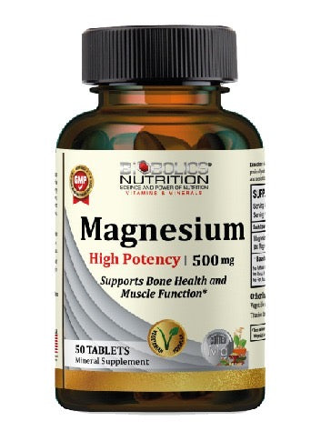 Biobolics Magnesium High Potency 500mg - 50 Tablets