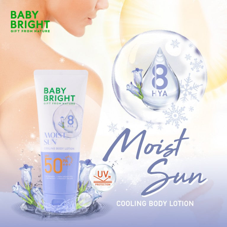 Joji Secret Young – BABY BRIGHT Gift From Nature Moist Sun Cooling Body Lotion SPF50 PA+++