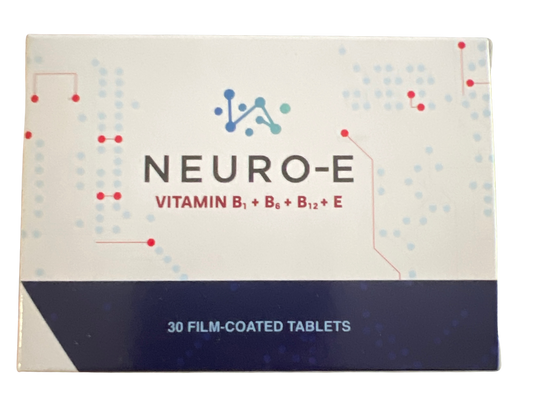 NEURO-E | Vitamin B1 + B6 + B12 + E Tablets | Nerve & Energy Support – 30 Tablets