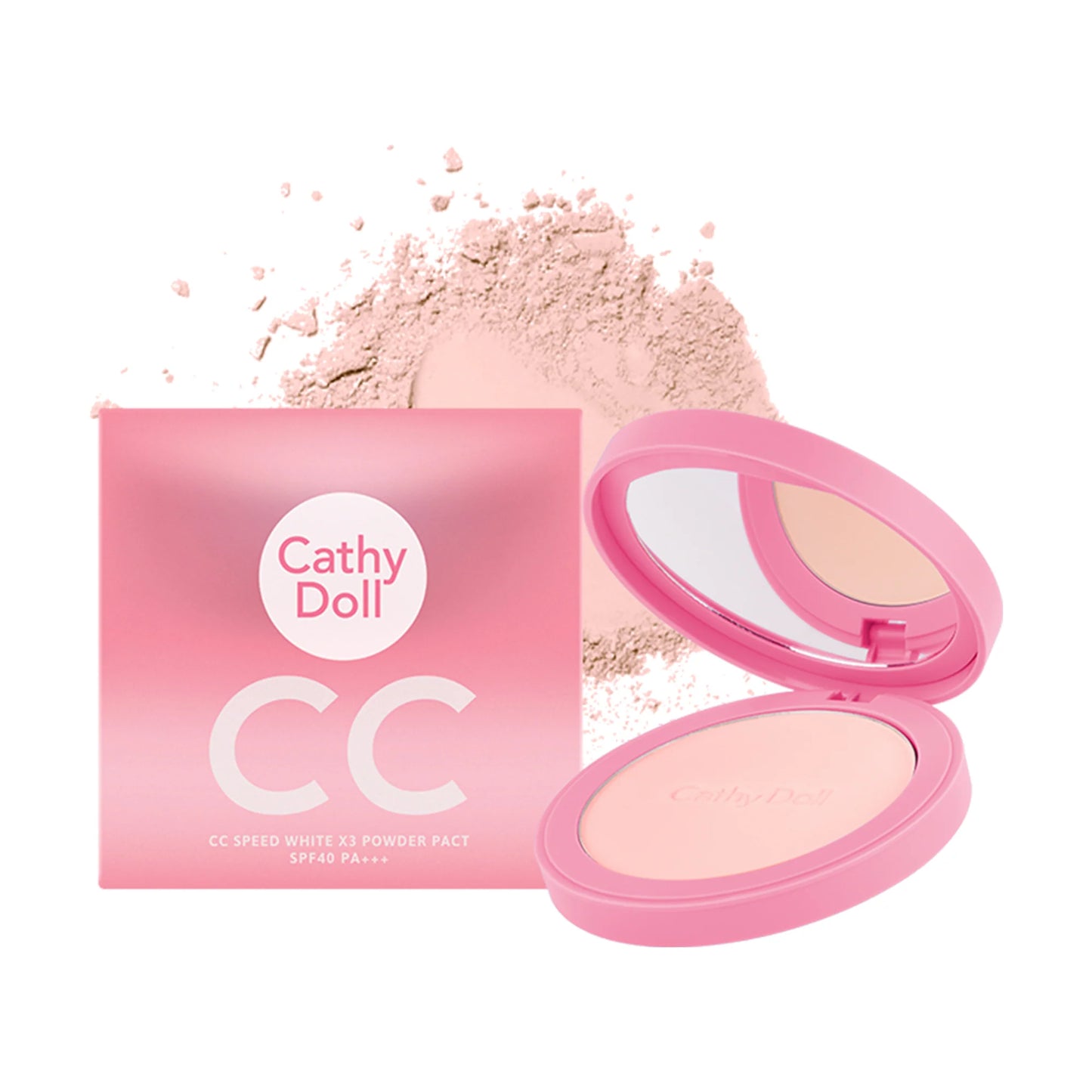 Cathy Doll CC Speed White X3 Powder Pact SPF40 PA+++ #21 Light Beige 12g