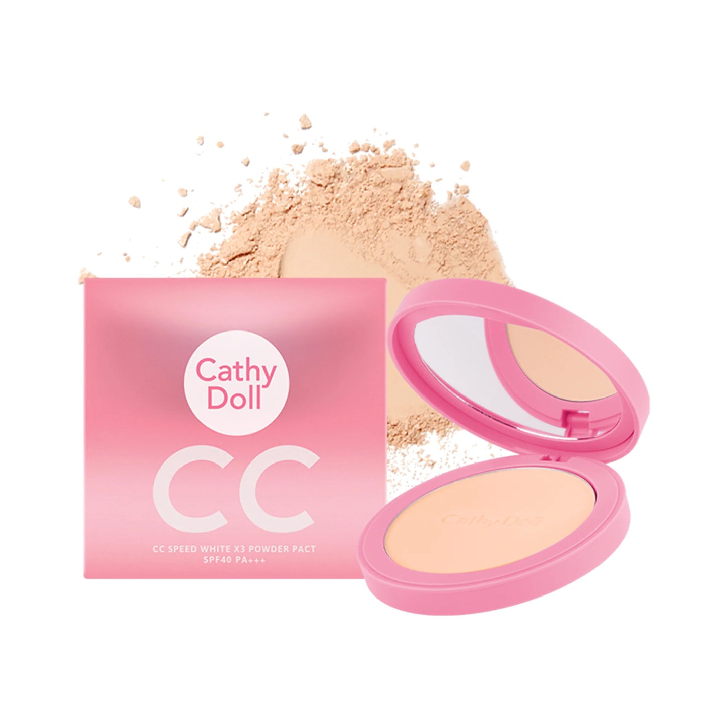 Cathy Doll CC Speed White X3 Powder Pact SPF40 PA+++ #23 Natural Beige 12g
