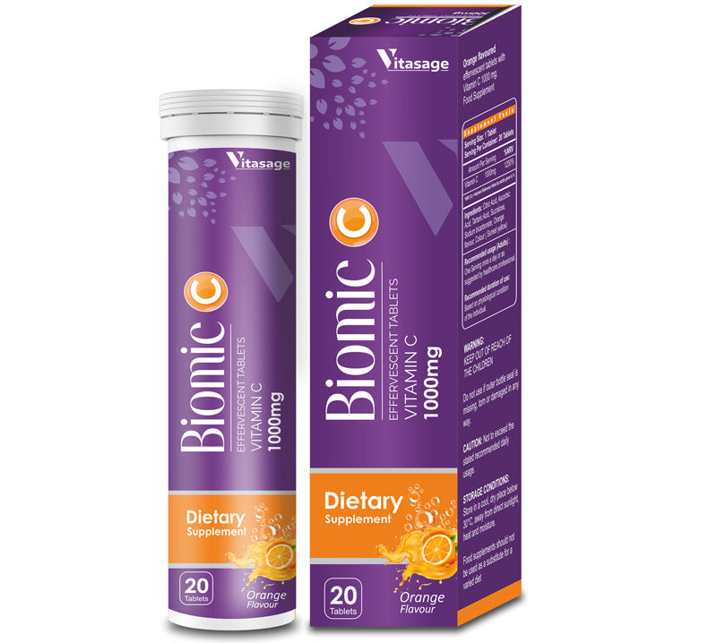 Biomic - Vitamin C 1000mg - EVT | 20 Effervescent tablets