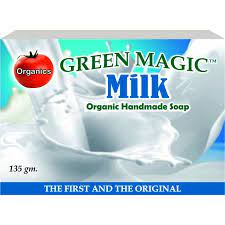 Green Magic Organic Herbal Handmade Soap - Milk