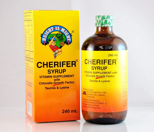 Cherifer Syrup Vitamin Supplement With Chlorella Growth Factor, Taurine & Lysine - 240ML