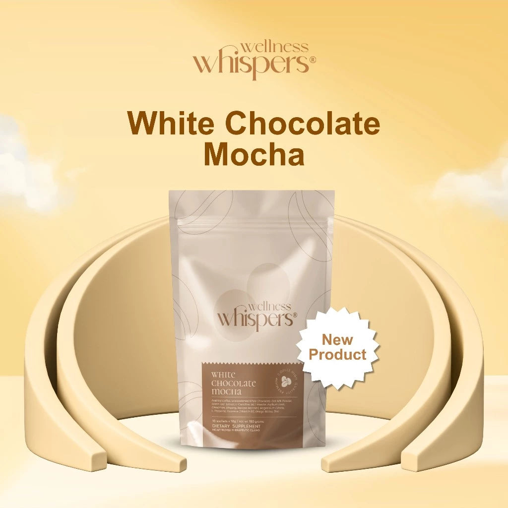Wellness Whispers – White Chocolate Mocha with Botanical Focus Blend