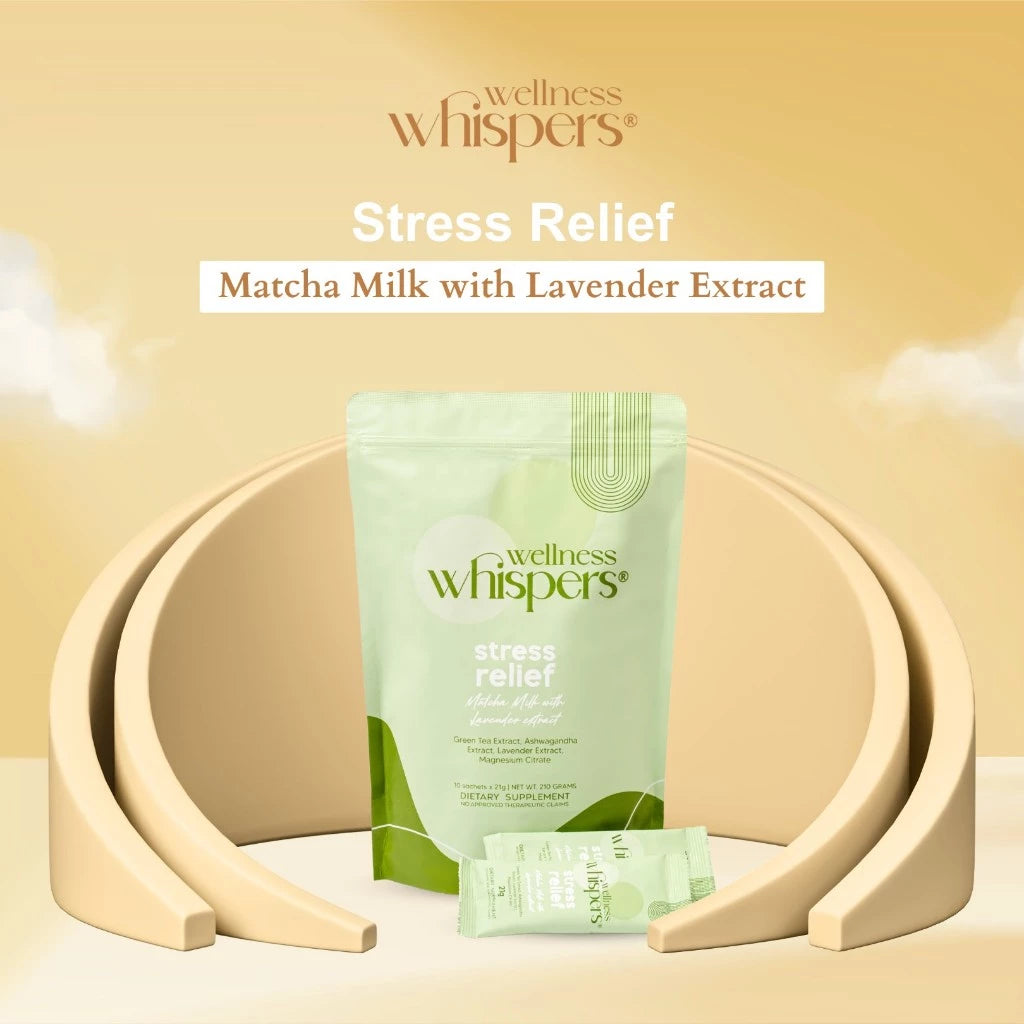 Wellness Whispers - Stress Relief Matcha Milk with Lavender